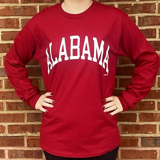 AL CLASSIC CRIMSON LONG SLEEVE TEE