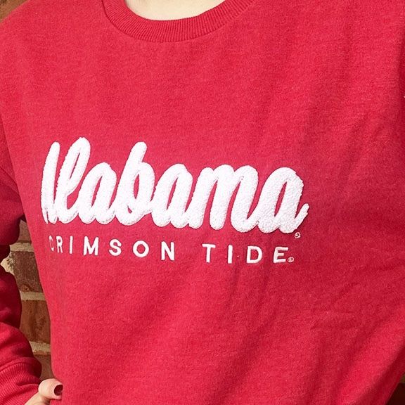 AL PRESSBOX ALABAMA CRIMSON PONCHO FLEECE