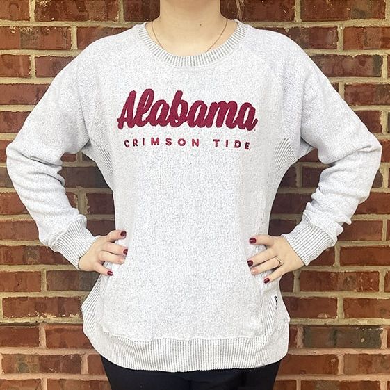 AL PRESSBOX ALABAMA OATMEAL MELANGE FLEECE 