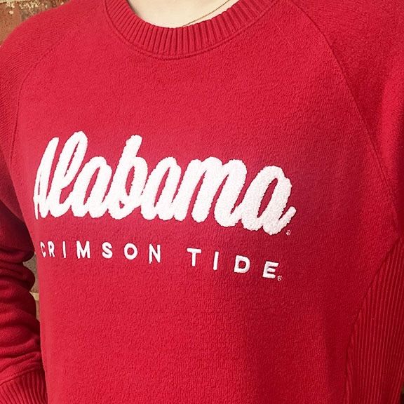 AL PRESSBOX ALABAMA CRIMSON MELANGE FLEECE