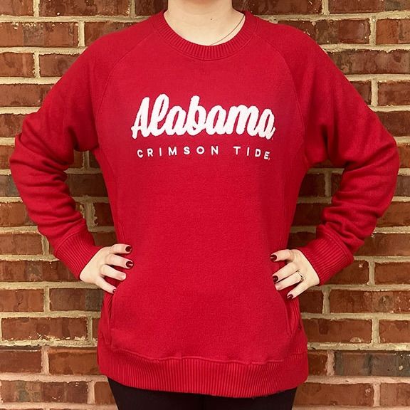 AL PRESSBOX ALABAMA CRIMSON MELANGE FLEECE