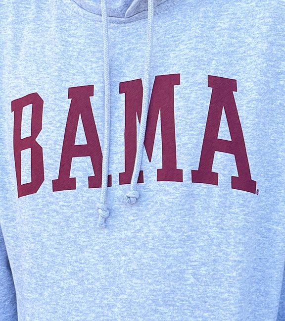 AL MV BAMA GREY HOODIE