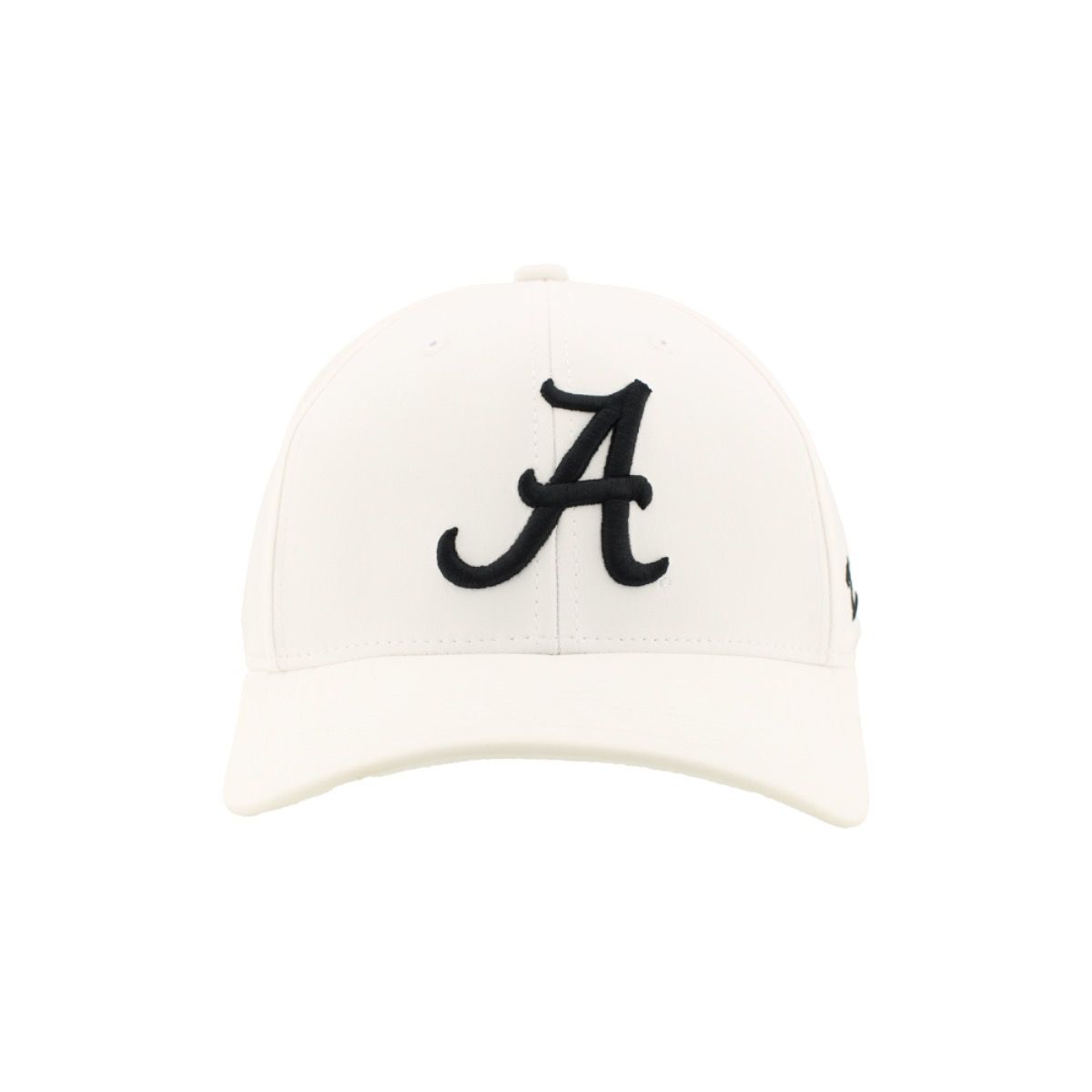 AL ZEPHYR SCRIPT A WHITE STRETCH FITTED CAP