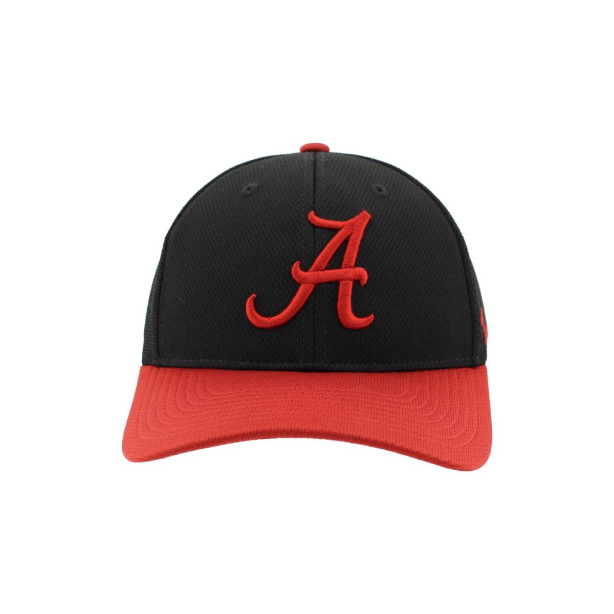 AL ZEPHYR SCRIPT A BLACK/RED STRETCH FITTED CAP