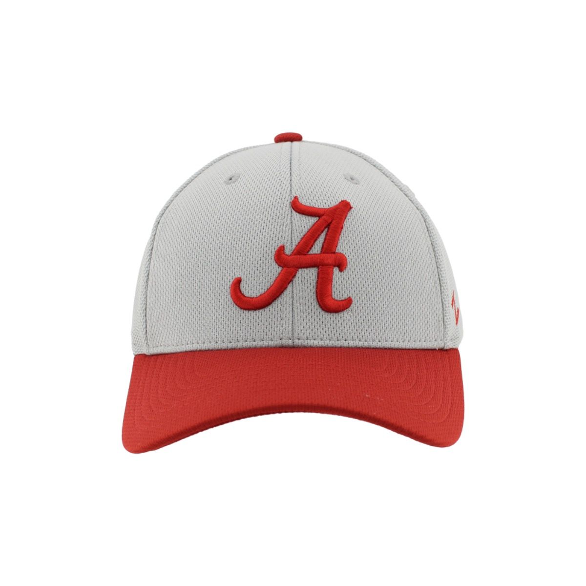 AL ZEPHYR SCRIPT A GREY/RED STRETCH FITTED CAP