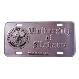AL OLDE COUNTRY PEWTER UOFA LICENSE PLATE